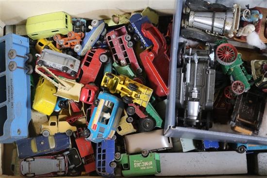 A collection of assorted diecast toys, etc.